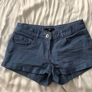 H&M Blue Twill Shorts US Size 2